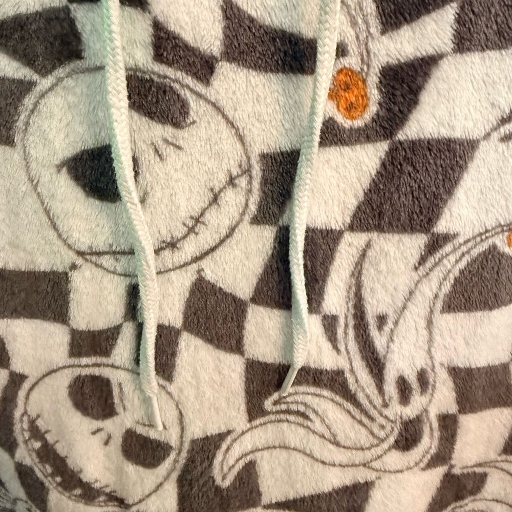 Disney Nightmare Before Christmas Jack Skellington Fleece Hoodie Size M - Picture 4 of 7
